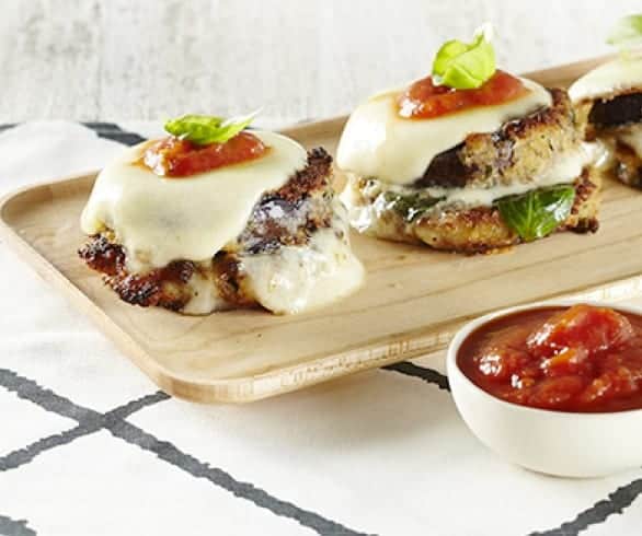 Eggplant Parmigianino Stacks