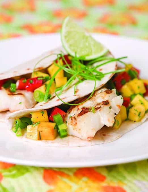 Fish Taco with Mango Salsa