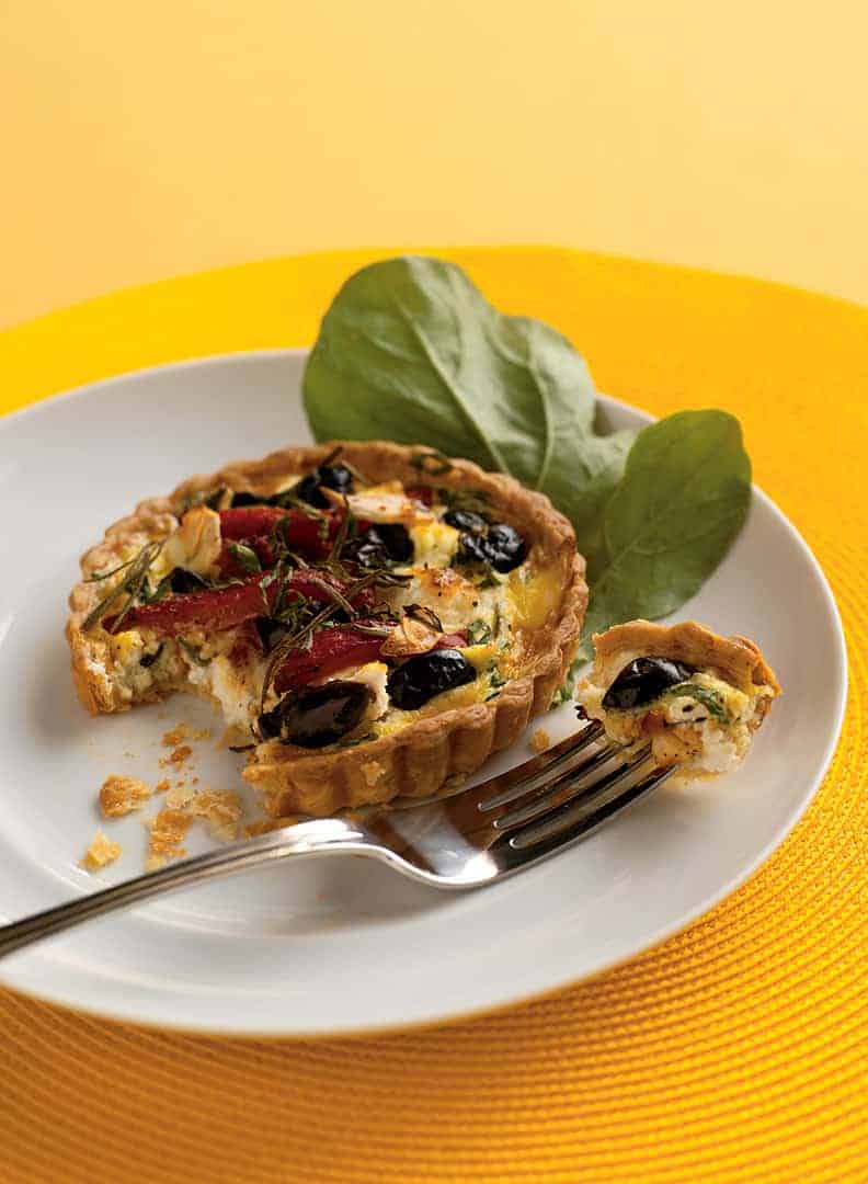 Goat Cheese Tartlet with Flavoured Oils
