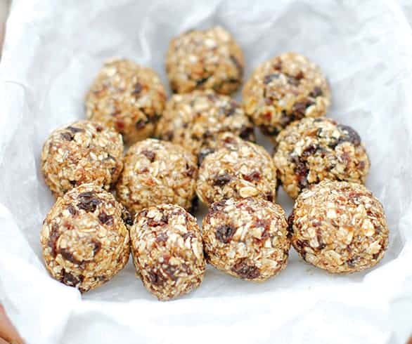 Oatmeal-Raisin Cookie Dough Balls