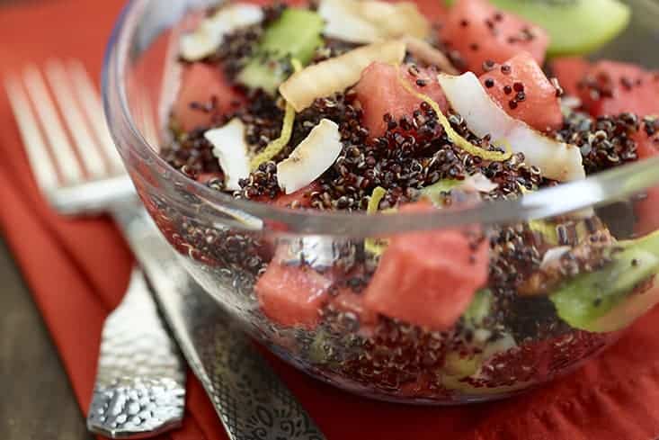 Lemony Quinoa and Watermelon Salad