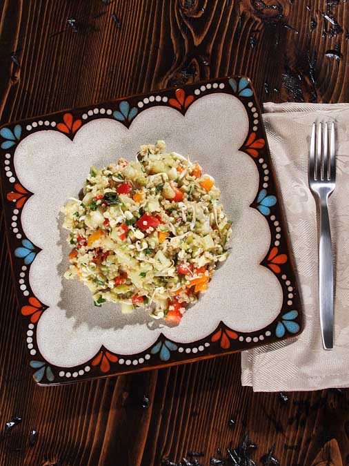 Quinoa Salad with Sprouted Mung