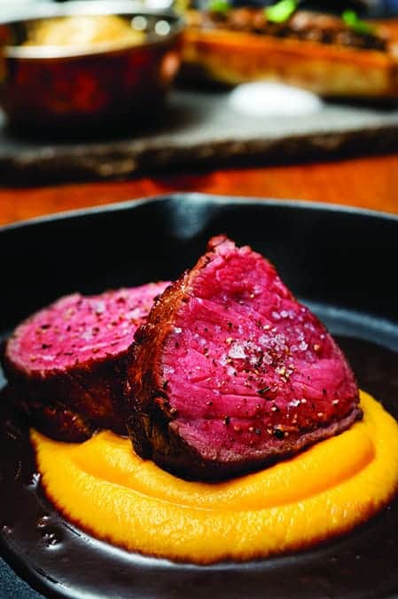 Roasted Beef Strip Loin with Red Wine Sauce
