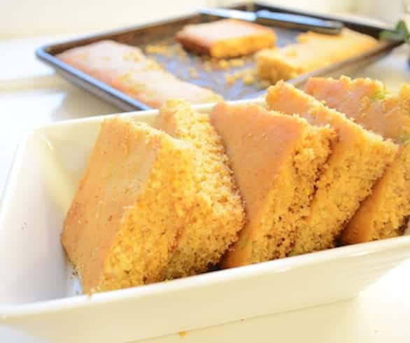Spicy Jalapeno Cornbread with Scallions
