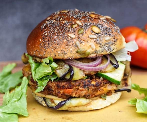 Mediterranean Veggie Burger