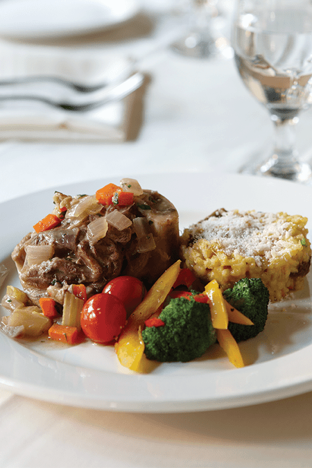Veal Osso Buco With Mushroom Risotto