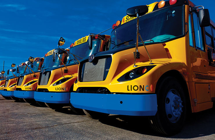 Old Fashion Big yellow school buses go green