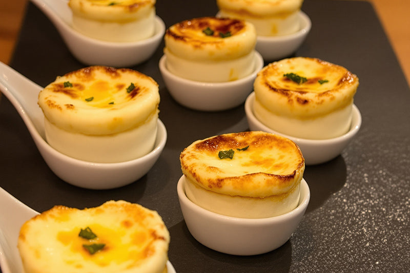 Charred Leek & Gruyère Soufflé Bites