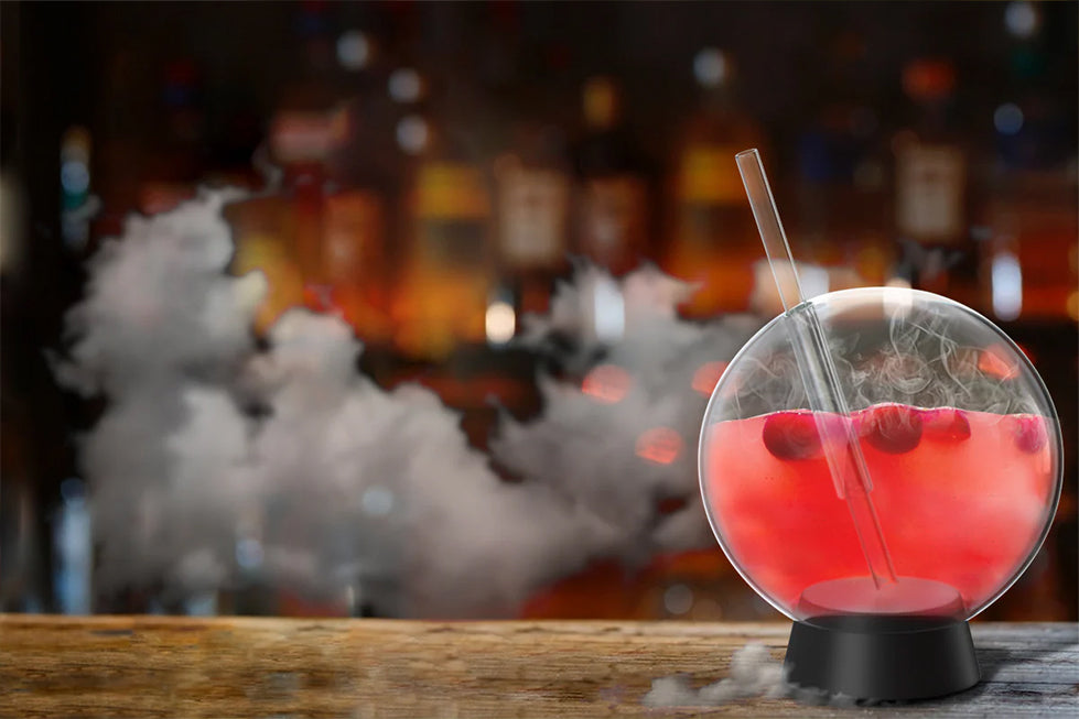 Sip in Style: Cranberry Smoke Sphere Cocktail