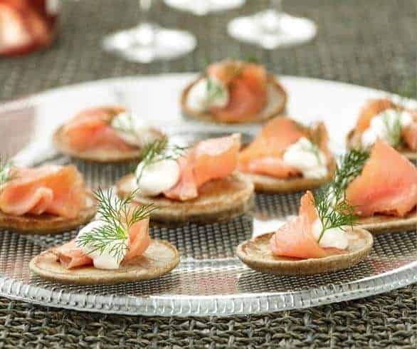 Blini with Smoked Salmon