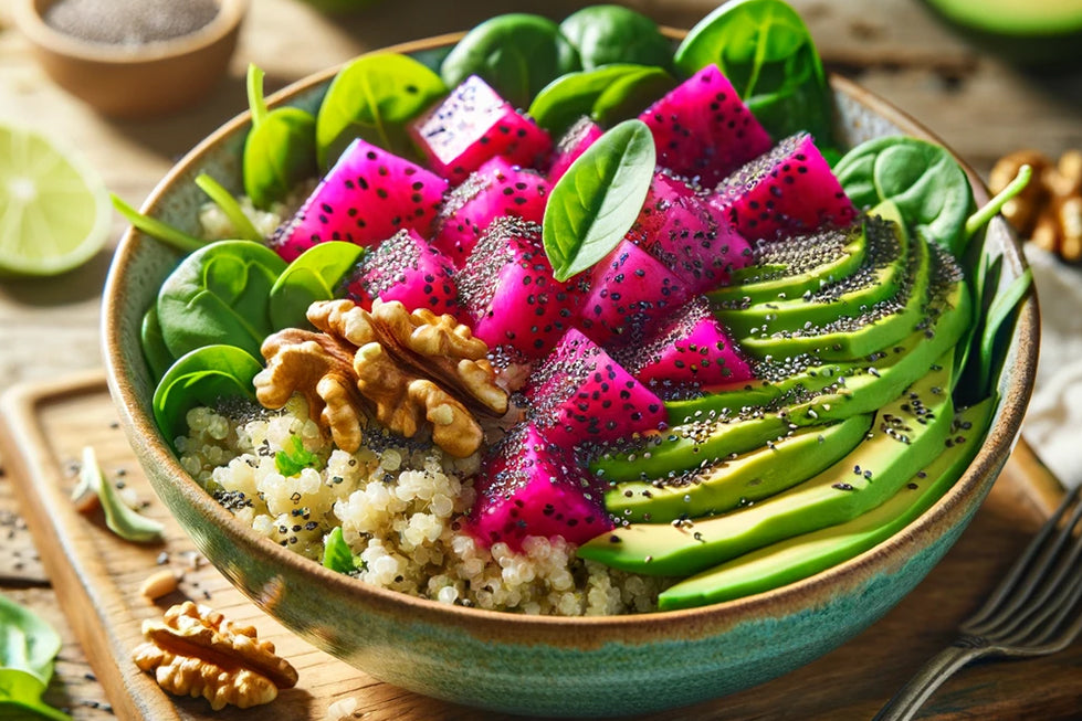 Supercharged Quinoa & Dragon Fruit Salad