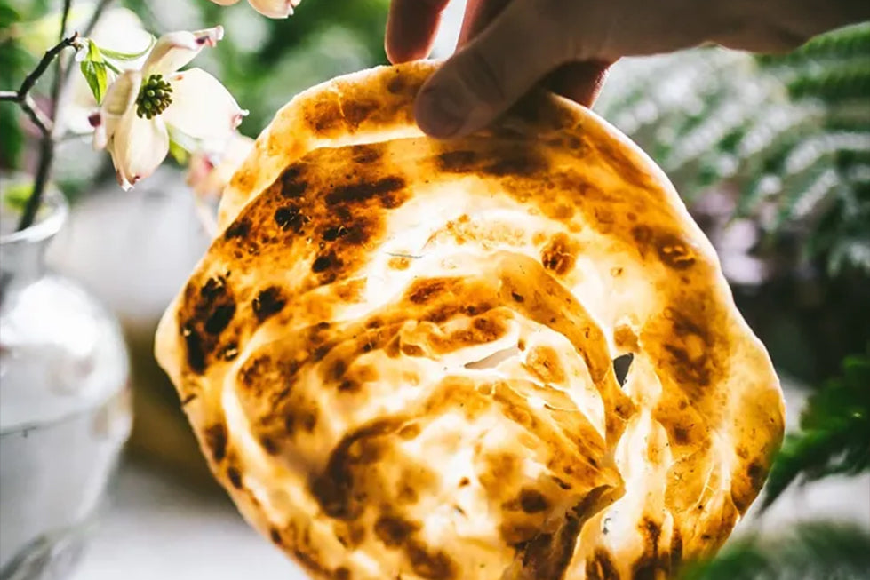 Flaky Roti Paratha (Malaysian Roti Canai)
