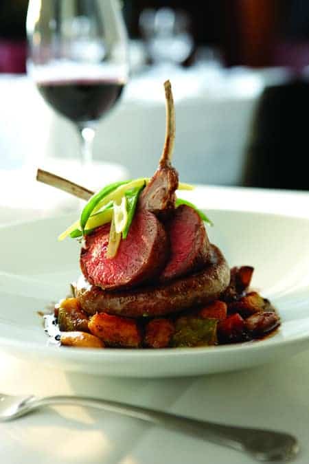 LAMB CASOULET – Merguez Sausage, Chops & Pulled Shoulder