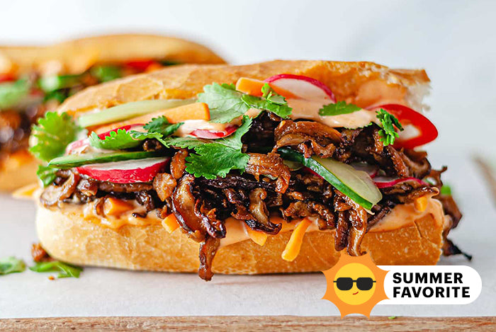 Oyster Mushroom Banh Mi