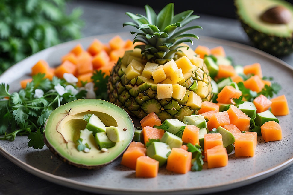 Sunshine in Your Plate with Our Papaya and Pineapple Salad