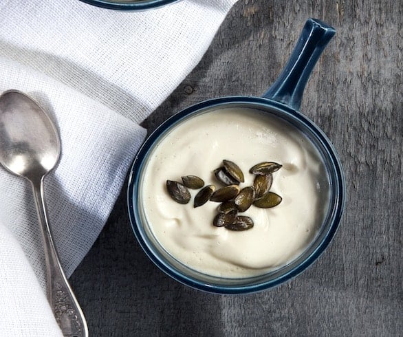 Parsnip Puree with Toasted Pumpkin Seeds