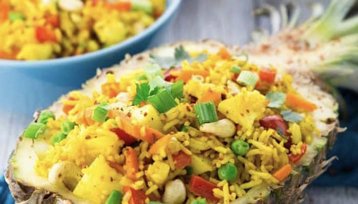 Thai Pineapple Fried Rice (Vegan)