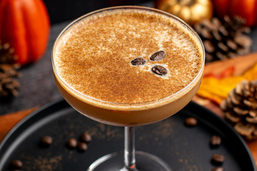 Pumpkin-Spice Foam Martini