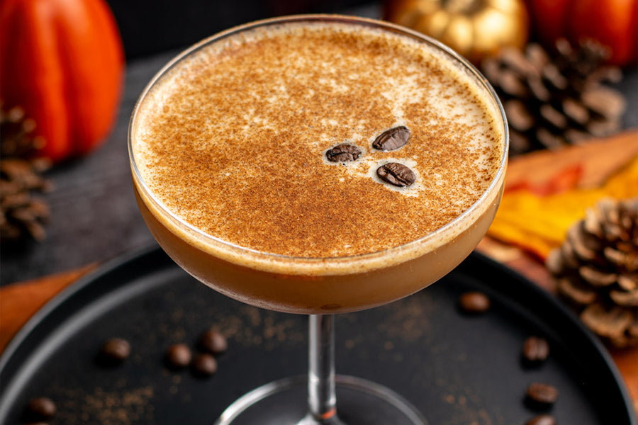 Pumpkin-Spice Foam Martini