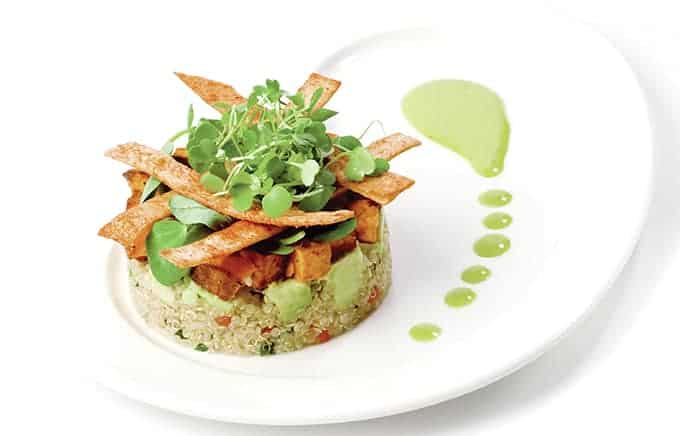 Quinoa, Avocado and Sweet Potato Timbale