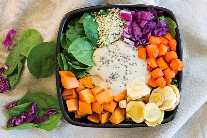Roasted Root Vegetable Salad Bowl