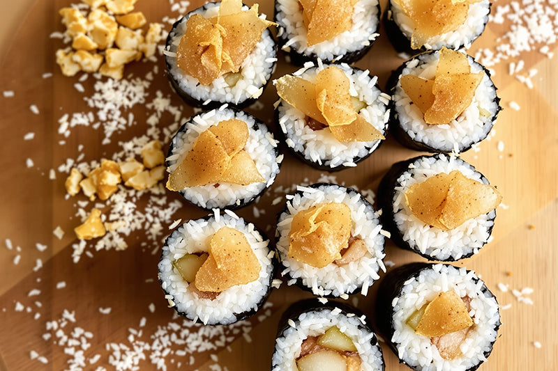 Spiced Pear & Ginger “Sushi”