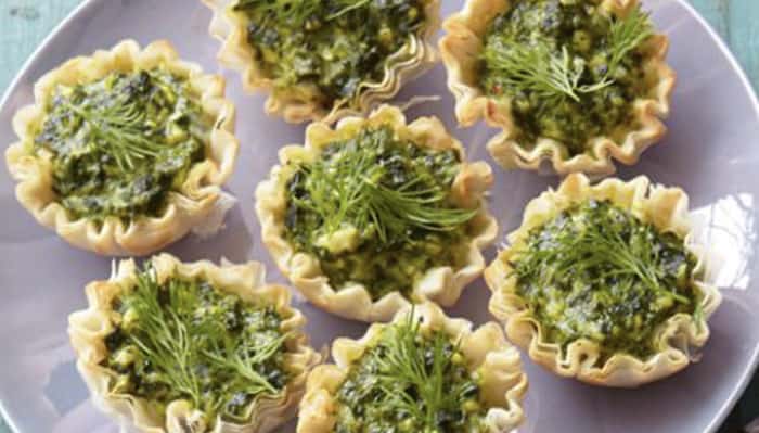 Feta and Spinach Tartlets