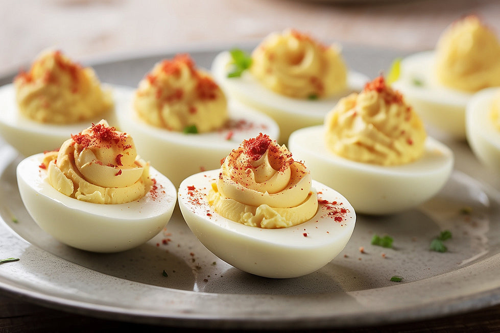 Spirulina Deviled Eggs Recipe