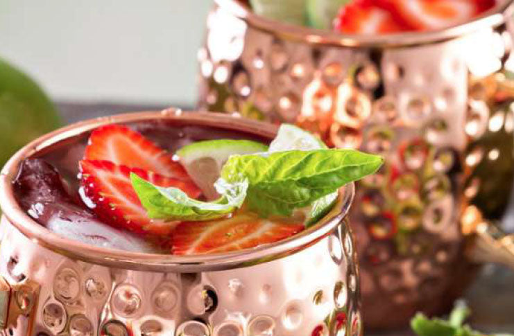 Strawberry Basil Mule