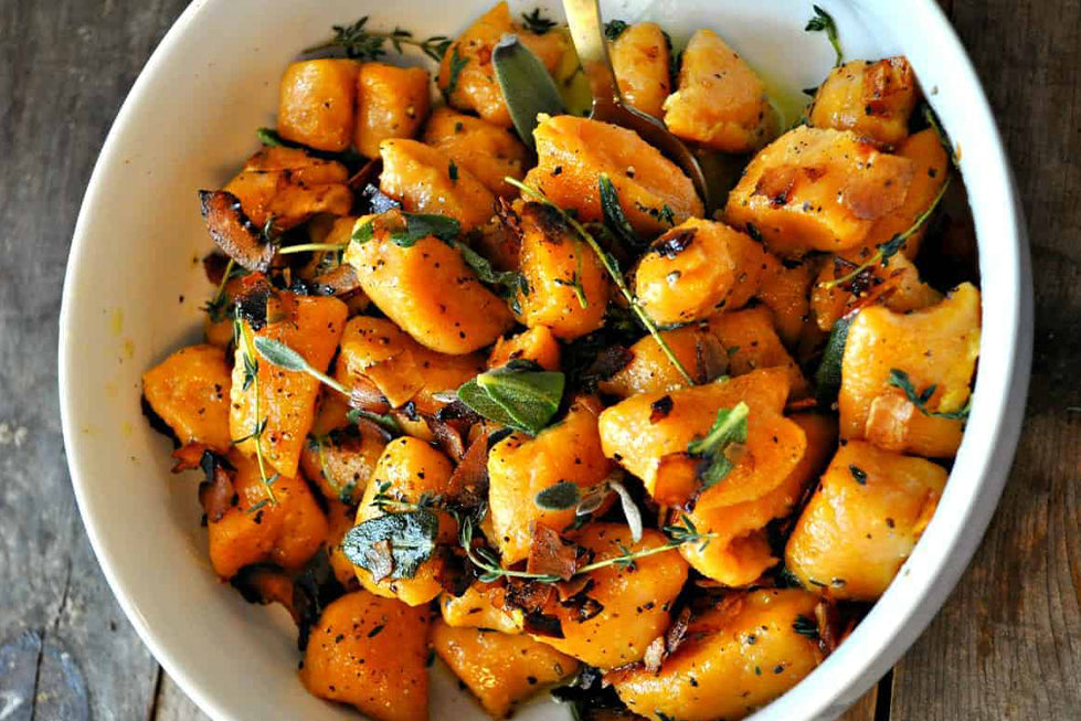 Vegan Sweet Potato Gnocchi with Sage Butter Substitute