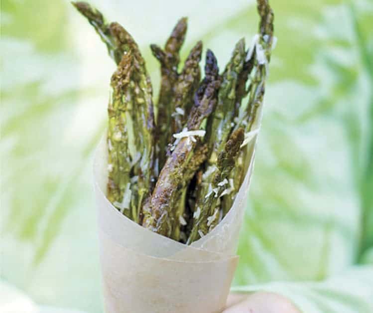Asparagus Fries with Parmesan Cheese