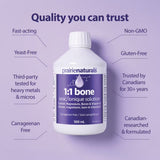 PRAIRIE NATURALS Ionic Bone Solution 1:1 (500 ml)