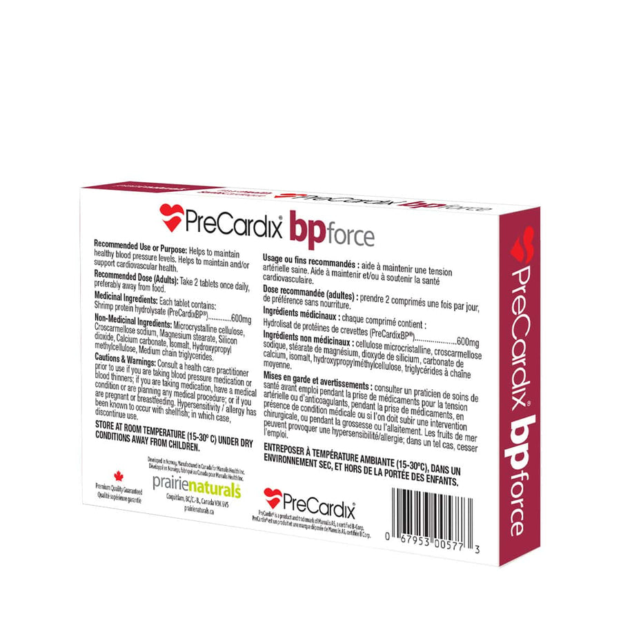 PRAIRIE NATURALS PreCardix BP Force (60 Tabs)