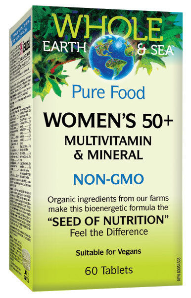WHOLE EARTH & SEA Women's 50+ Multivitamin & Mineral (60 tabs)