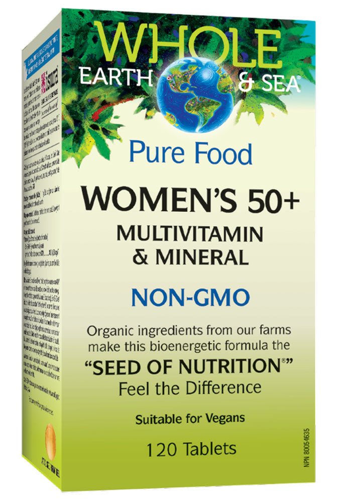 WHOLE EARTH & SEA Women's 50+ Multivitamin & Mineral (120 tabs)
