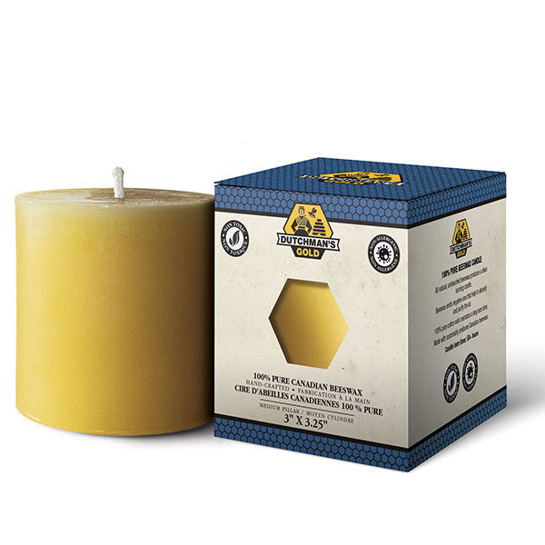 Dutchman's Gold Beeswax Pillar
