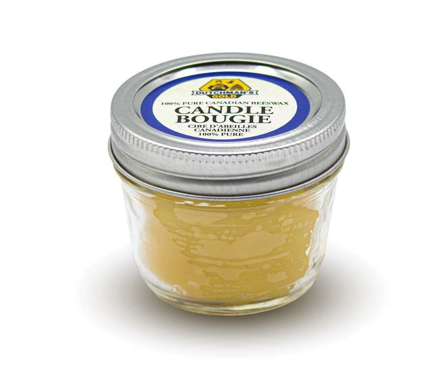 Dutchman's Gold Beeswax Candle Mason Jar