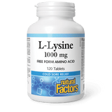 NATURAL FACTORS L-Lysine Amino Acid (1000 mg)
