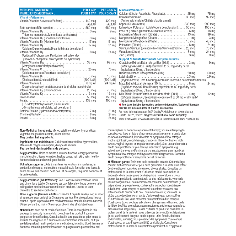 PROGRESSIVE Multi Adult Women (120 caps)