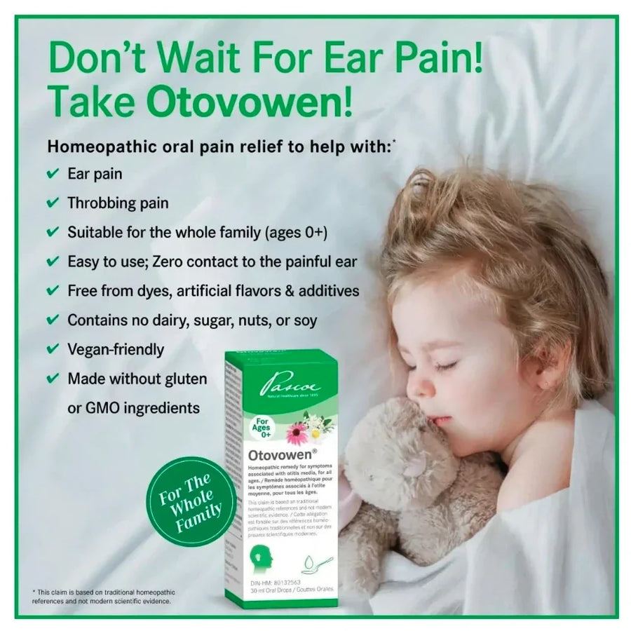 PASCOE Otovowen Ear Pain Relieve, 30 ml