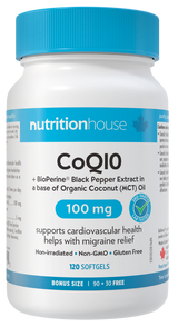 NUTRITION HOUSE CoQ10 100 mg ,90 + 30 Softgels