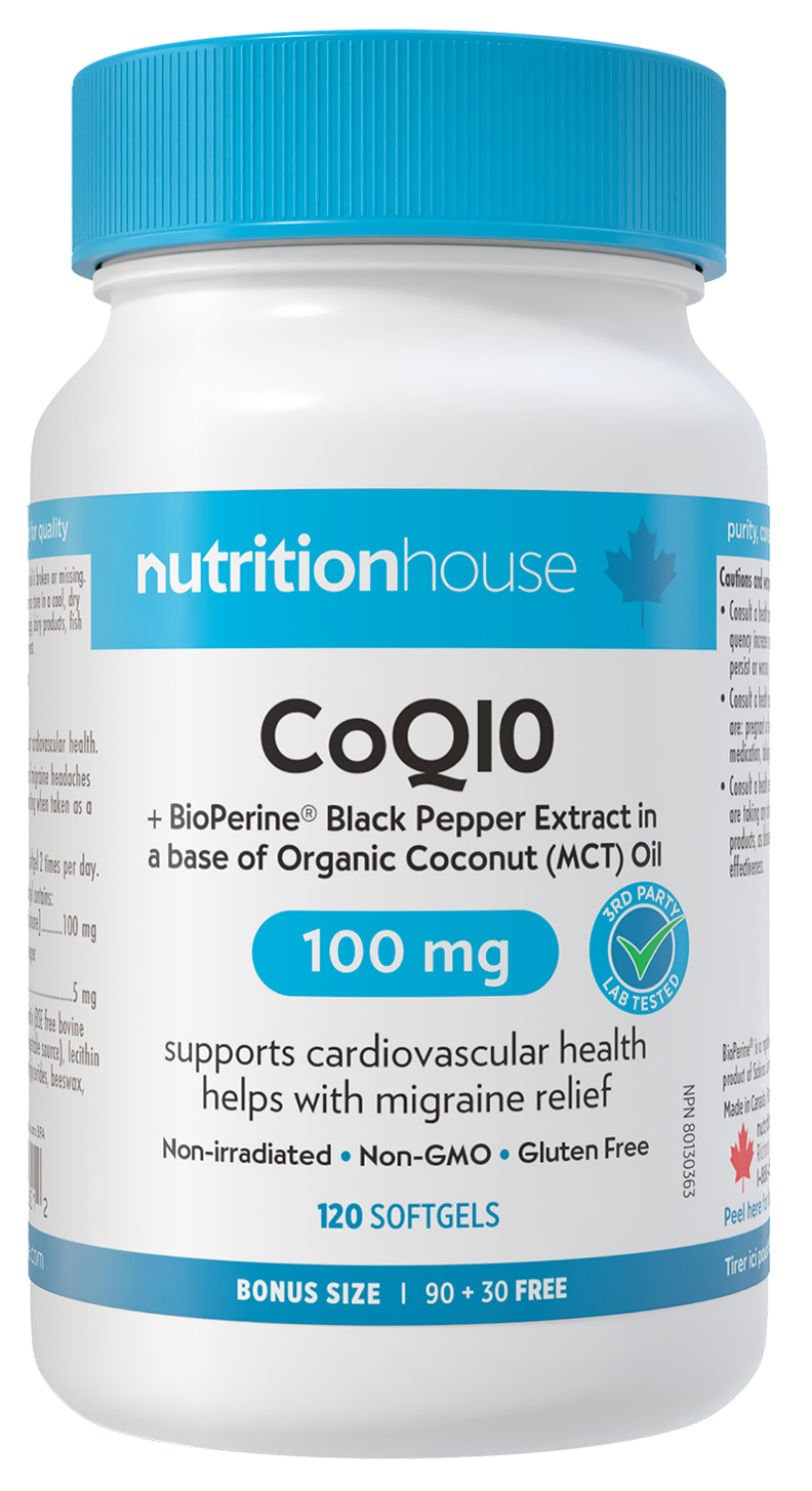 NUTRITION HOUSE CoQ10 100 mg ,90 + 30 Softgels