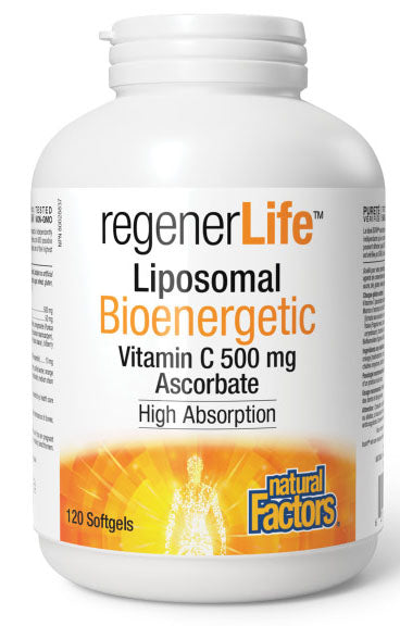 NATURAL FACTORS Regenerlife Liposomal Bioenergetic C (120 sgels)