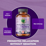 PURE LAB VITAMINS Magnesium Glycinate + L-Theanine (75/150 mg - 90 veg caps)