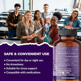 PURE LAB VITAMINS Magnesium Glycinate + L-Theanine (75/150 mg - 90 veg caps)