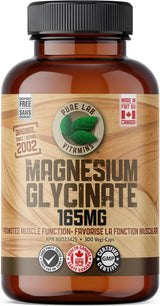 PURE LAB VITAMINS Magnesium Glycinate (120 veg caps)
