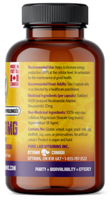 Vitamin supplement bottle with label on a white background