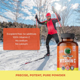 PURE LAB VITAMINS Vitamin C Powder, Corn + Sugar Free (500 mg - 250 g)