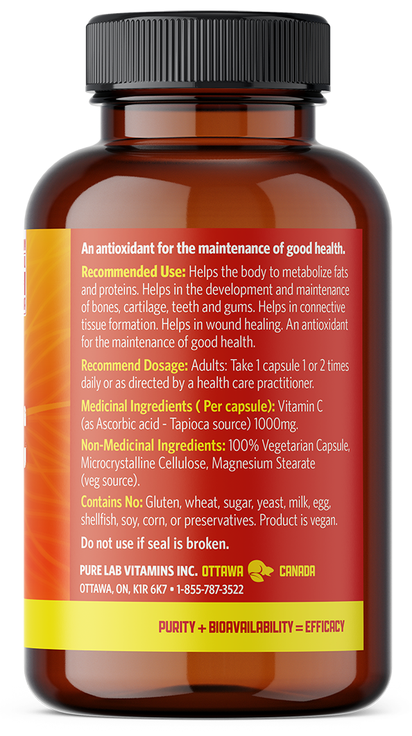 PURE LAB VITAMINS Vitamin C (1000 mg - 120 caps)