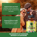 PURE LAB VITAMINS Vegan Vitamin D3 (1000 IU - 240 veg caps)